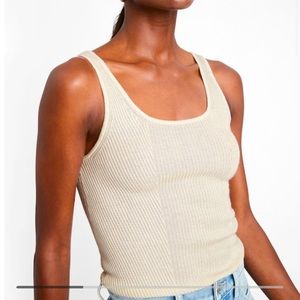 Banana Republic Sweater Tank with Silk White XSP